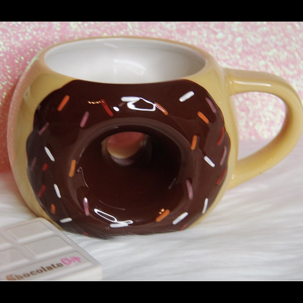 chocolate donut mug